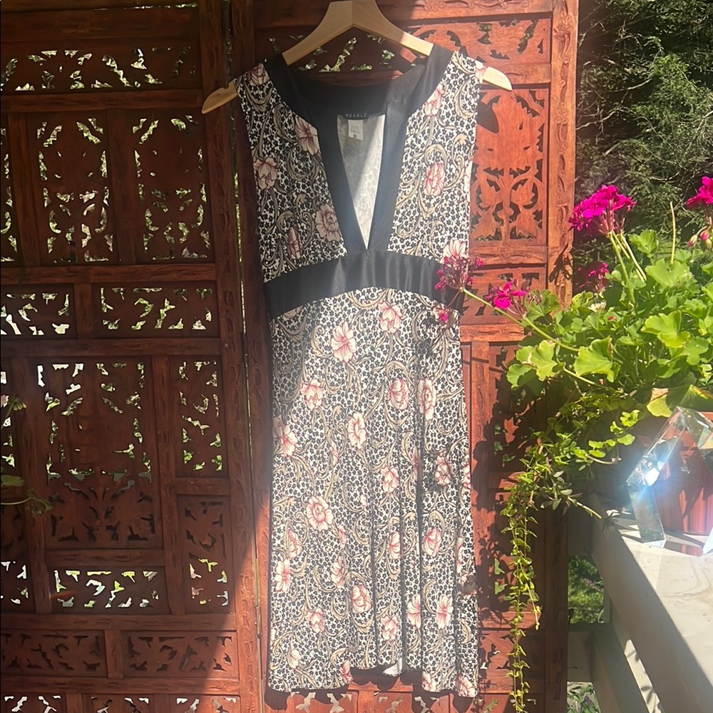 Searle Silk Sleeveless V-Neck Midi Dress - Picture 6 of 8